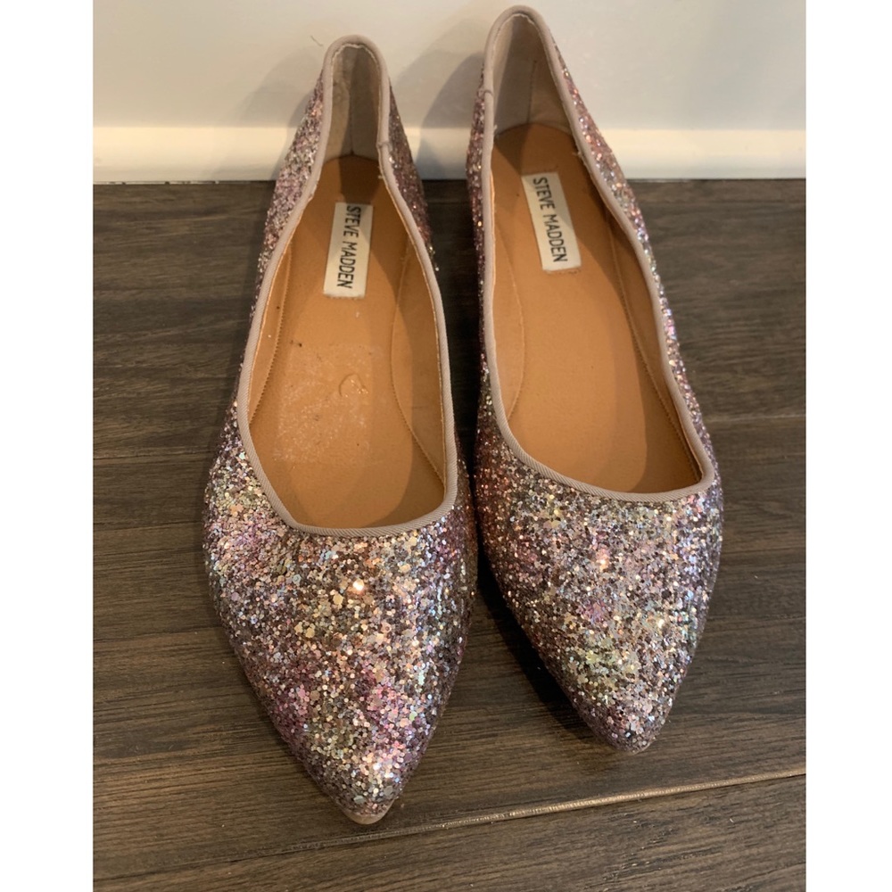 Steve Madden Glitter Flats - Size 7 1/2